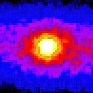 A neutrino image of the Sun.