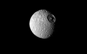 Saturn's moon Mimas.
