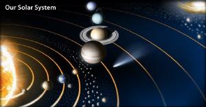 The solar system.