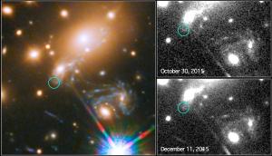 The appearance of a lensed supernova in MACS J1149.5+2223.