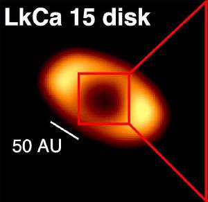 Debris disk around the star LkCa 15.