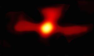 The distribution of positrons in the Milky Way.