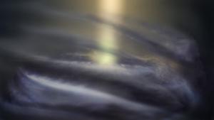 Artist impression of ring of cool, interstellar gas surrounding the supermassive black hole at the center of the Milky Way.