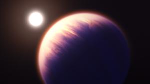 Artist's view of WASP-39b, a hot gas planet similar to WASP-131b.