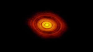 A young solar system.