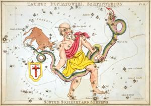 A constellation from Urania's Mirror by Sidney Hall.