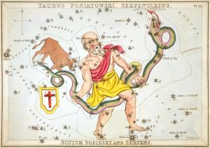 A constellation from Urania's Mirror by Sidney Hall.