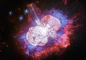 The star Eta Carinae as seen by the Hubble Space Telescope.