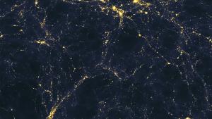 A computer model shows one scenario for how light is spread through the early universe on vast scales.