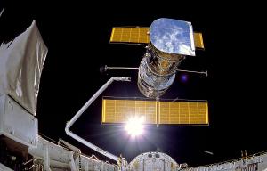 Hubble's deployment from Discovery.