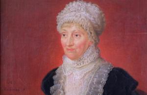 Portrait of Caroline Herschel.