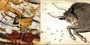 A Lascaux Cave painting compared to the constellation Taurus.