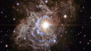 One of the brightest Cepheid variable stars, RS Puppis.