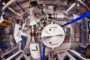 The Holometer uses twin laser interferometers to look for 'holographic noise' in space-time.