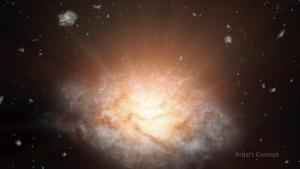 Artist's concept of the galaxy named WISE J224607.57-052635.0.