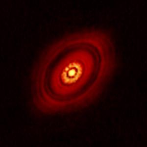 Combined ALMA/VLA image of HL Tau.