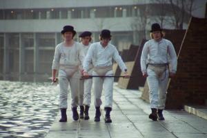 The droogs as featured in Kubrik's film.