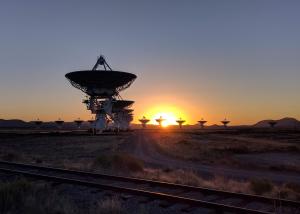 The Very Large Array at dawn.