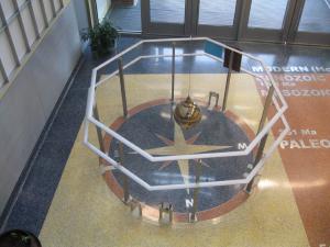 Geneseo's Foucault pendulum.