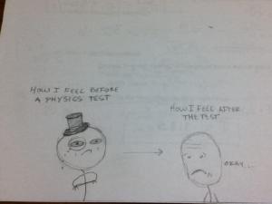 Student cartoon.