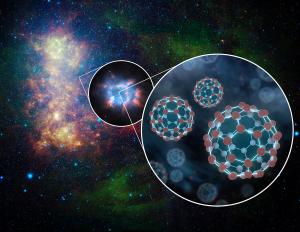 Molecules in space.