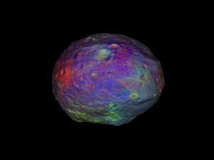 A false color image of Vesta.