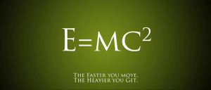 Einstein's famous equation.