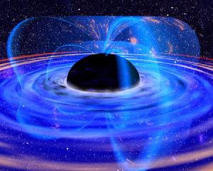 An artist concept of a black hole.