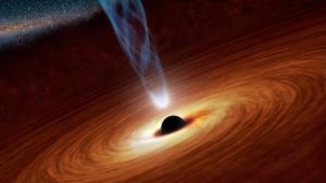 Artist representation of a supermassive black hole.