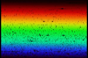 The spectrum of the Sun.