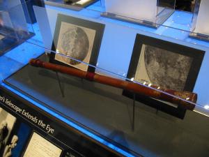 A replica of Galileo’s first telescope.