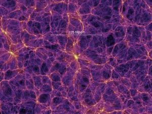 Computer simulation of the universe.