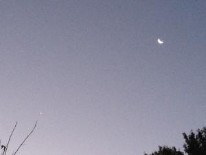 Venus and the Moon.